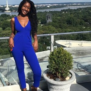 Gently Worn Cobalt Blue Jumpsuit
